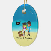 Pirates kerstversient keramisch ornament (Links)