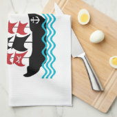 Pirates Kitchen Towel Theedoek (Quarter Fold)
