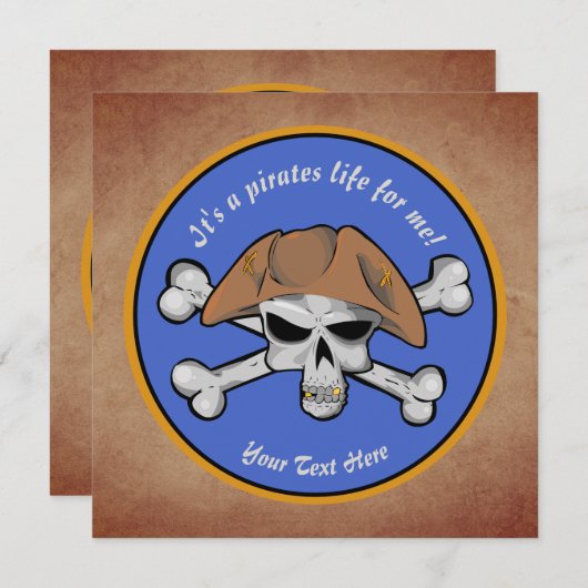 Pirates Life for Me Kaart (Voorkant / Achterkant)