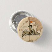 Pirates map mini-knop ronde button 3,2 cm (Voorkant /achterkant)