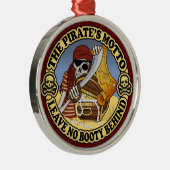 Pirate's Motto Metalen Ornament (Rechts)