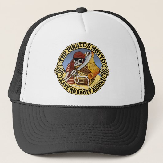 Pirate's Motto Trucker Pet (Voorkant)