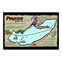 Pirates of Lake Erie Poster Officiële ELE Merch