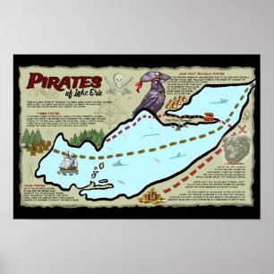 Pirates of Lake Erie Poster Officiële ELE Merch