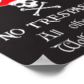 Pirates only NO Trespassing Poster (Hoek)
