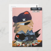 Pirates only weg piraat houdt van de fiets briefkaart (Voorkant / Achterkant)