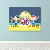 Pirates Photo Boy [24x18 inch] Canvas (Insitu (Houten vloer))