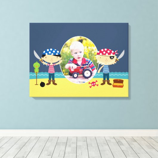 Pirates Photo Boy [24x18 inch] Canvas (Insitu (Houten vloer))