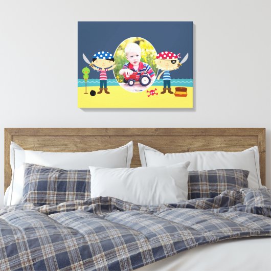 Pirates Photo Boy [24x18 inch] Canvas (Insitu (Slaapkamer))