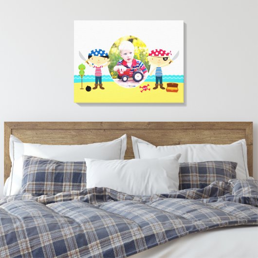 Pirates Photo Schattige Boy [24x18 inch] Canvas (Insitu (Slaapkamer))
