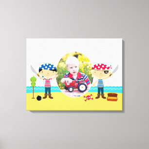 Pirates Photo Schattige Boy [24x18 inch] Canvas