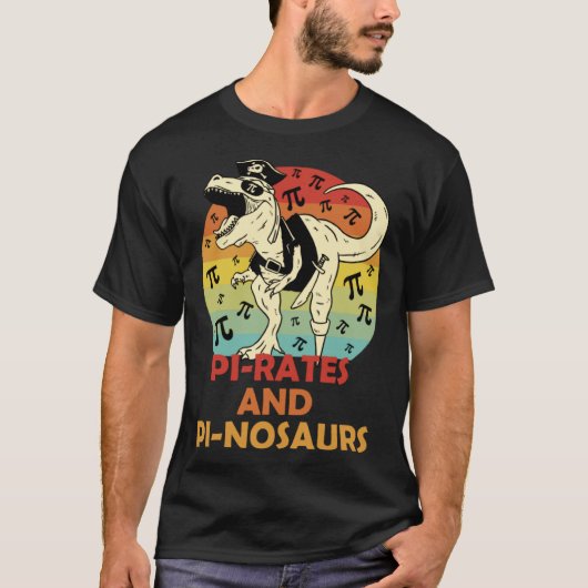 PIrates PInosaurs Math 3 14 Number Mathlete Genius T-shirt (Voorkant)