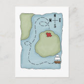 Pirates Pirate Map Briefkaart (Voorkant)