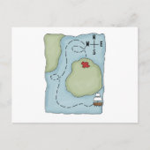 Pirates Pirate Map Briefkaart (Voorkant)