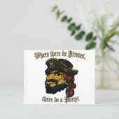 Pirates Rock. Briefkaart (Staand voorkant)
