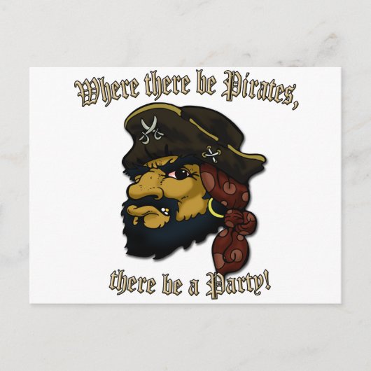 Pirates Rock. Briefkaart (Voorkant)