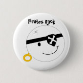 Pirates Rock Ronde Button 5,7 Cm (Voorkant)
