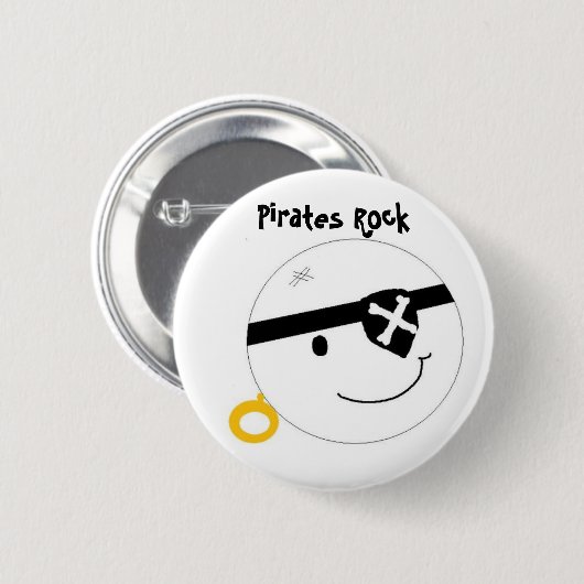 Pirates Rock Ronde Button 5,7 Cm (Voorkant /achterkant)
