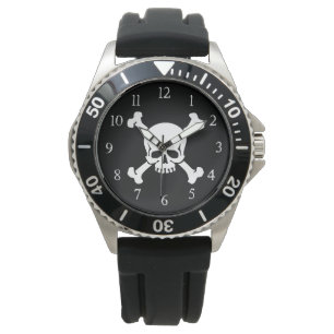 Pirate's Skull en Crossbones Horloge