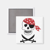 Pirates Skull Magnet (Voorkant / Achterkant)