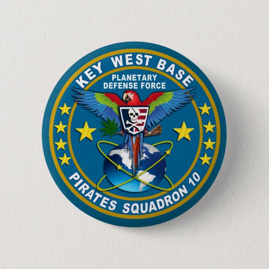 Pirates Squadron Ronde Button 5,7 Cm (Voorkant)