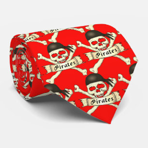 Pirates Team Mascotte Football Honkbal Sport Strop Stropdas