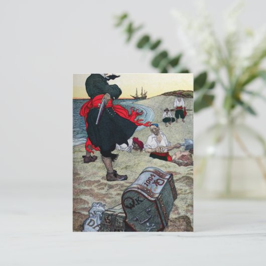 Pirate's Treasure Briefkaart (Staand voorkant)