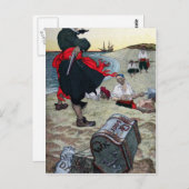 Pirate's Treasure Briefkaart (Voorkant / Achterkant)