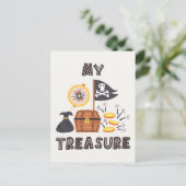 Pirate's Treasure Chest Briefkaart (Staand voorkant)