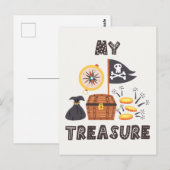 Pirate's Treasure Chest Briefkaart (Voorkant / Achterkant)