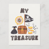 Pirate's Treasure Chest Briefkaart (Voorkant)