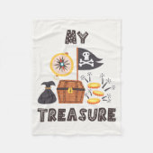 Pirate's Treasure Chest Fleece Deken (Voorkant)