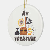 Pirate's Treasure Chest Keramisch Ornament (Links)