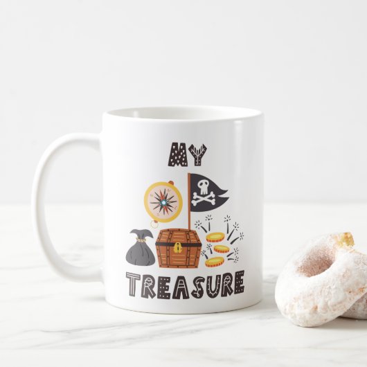 Pirate's Treasure Chest Koffiemok (Met donut)