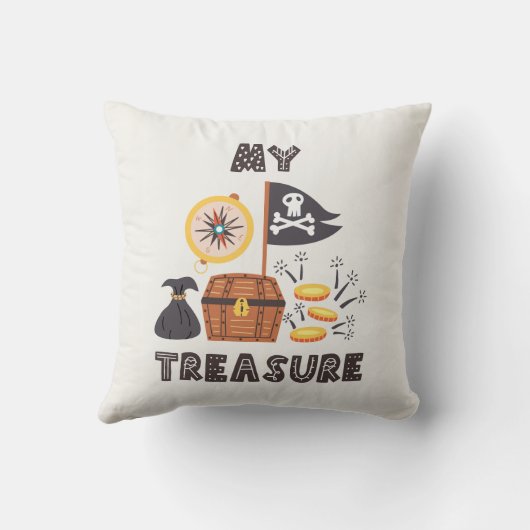 Pirate's Treasure Chest Kussen (Achterkant)