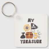 Pirate's Treasure Chest Sleutelhanger (Voorkant)
