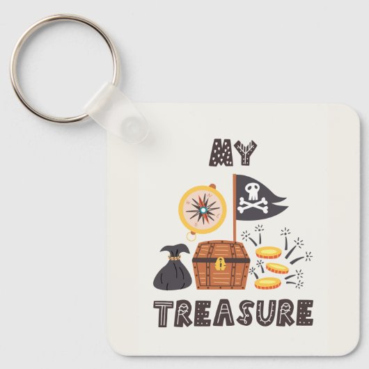 Pirate's Treasure Chest Sleutelhanger (Voorkant)