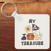 Pirate's Treasure Chest Sleutelhanger (Voorkant)