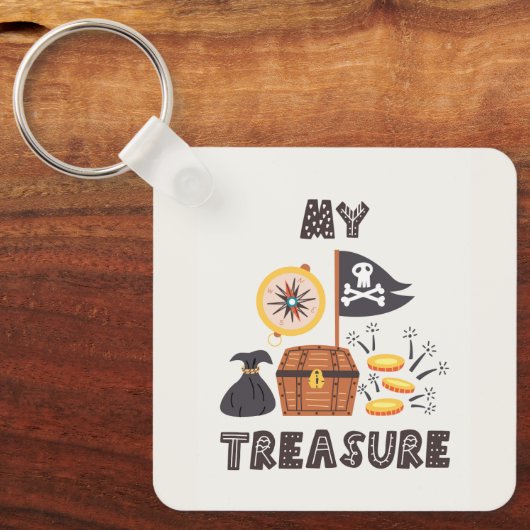 Pirate's Treasure Chest Sleutelhanger (Voorkant)