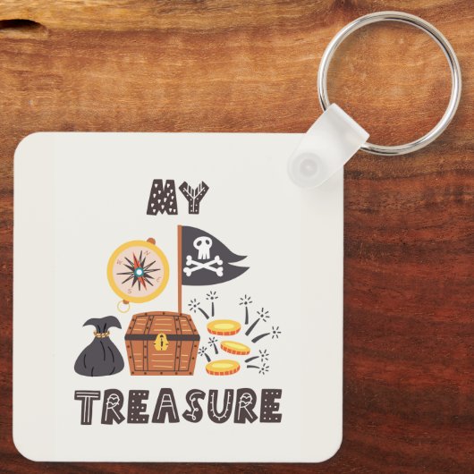 Pirate's Treasure Chest Sleutelhanger (Achterkant)