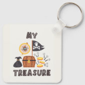 Pirate's Treasure Chest Sleutelhanger (Achterkant)