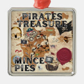 Pirates Treasure - gehakte taarten Metalen Ornament (Voorkant)