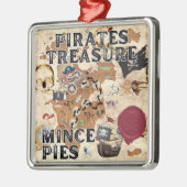 Pirates Treasure - gehakte taarten Metalen Ornament (Links)
