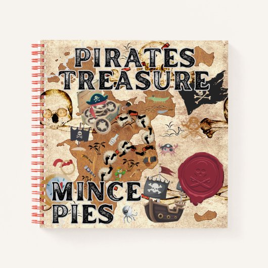 Pirates Treasure - gehakte taarten Notitieboek (Voorkant)
