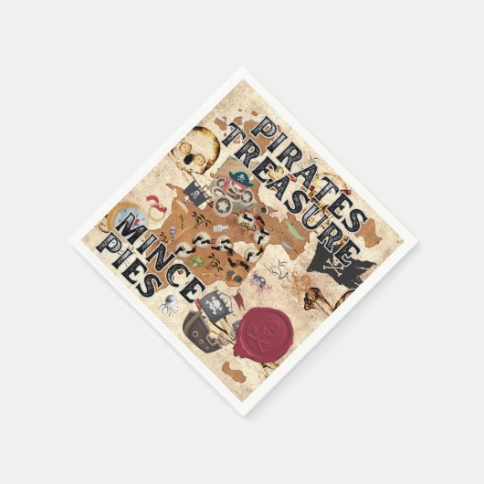 Pirates Treasure - gehakte taarten Servet (Hoek)