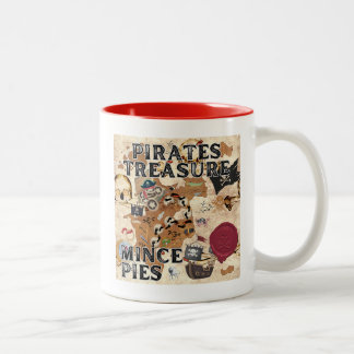 Pirates Treasure - gehakte taarten Tweekleurige Koffiemok