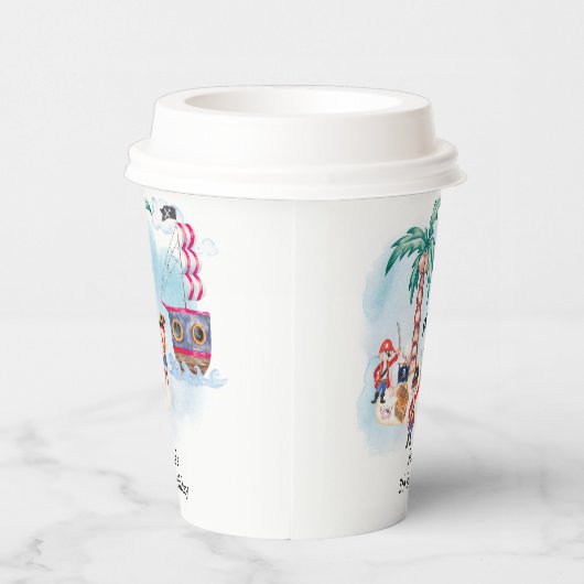 Pirates Treasure Hunt Kaart Kinder Jongen Verjaard Papieren Bekers (Rechts)