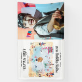 Pirates Treasure Hunt Kaart Verjaardag Welkomstbor Spandoek (Verticaal)
