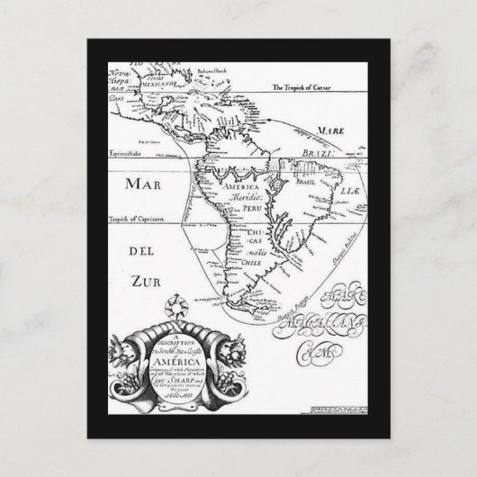 Pirates Treasure Map Briefkaart (Voorkant)