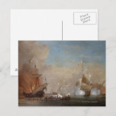 Pirates valt een schilderij aan van een Engels mar Briefkaart (Voorkant / Achterkant)